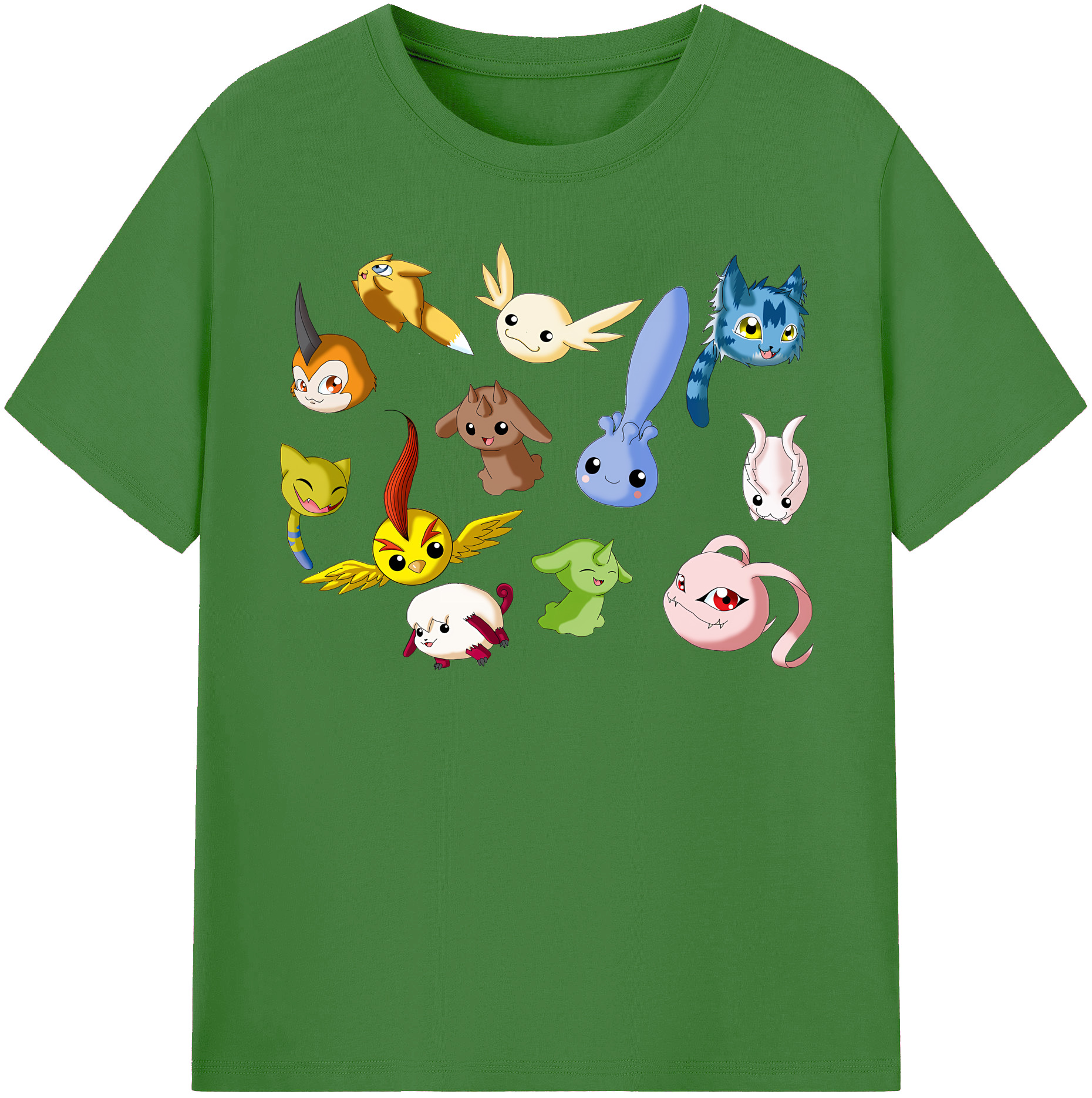 （画像用） Digimon デジタルモンスター/デジモン レディースカジュアルプリントTシャツ（綿100％）